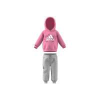 adidas Badge of Sport Jogginganzug Kinder - rosa/grau-86
