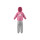 adidas Badge of Sport Jogginganzug Kinder - rosa/grau-92