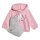 adidas Badge of Sport Jogginganzug Kinder - rosa/grau-104