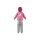 adidas Badge of Sport Jogginganzug Kinder - rosa/grau-104