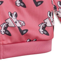 adidas Future Icons Shiny Allover Print Jogginganzug Baby - pink -86