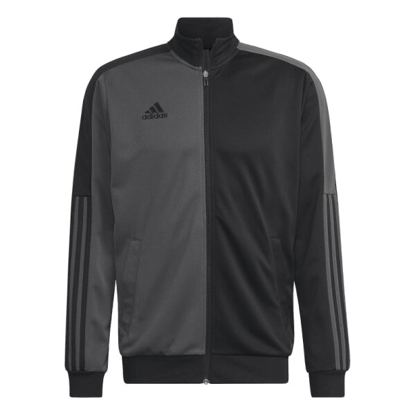 adidas Tiro Track Half & Half Trainingsjacke Herren - schwarz/grau -S