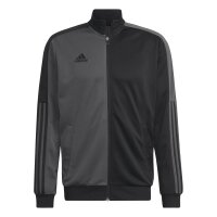 adidas Tiro Track Half & Half Trainingsjacke Herren - schwarz/grau -S