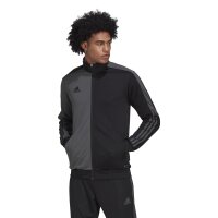 adidas Tiro Track Half & Half Trainingsjacke Herren - schwarz/grau -S