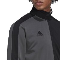 adidas Tiro Track Half & Half Trainingsjacke Herren - schwarz/grau -S