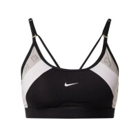 Nike Indy Logo Sport-BH Damen - schwarz/weiß -XS
