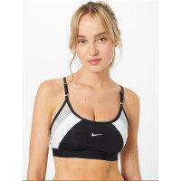 Nike Indy Logo Sport-BH Damen - schwarz/weiß -XS