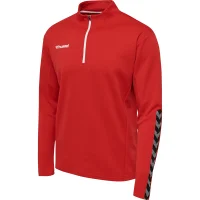 hummel Hmlauthentic Half Zip Sweatshirt - Herren - true red