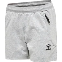 hummel Hmlmove Grid Cotton Shorts Damen - grey melange