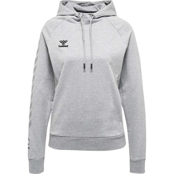 hummel Hmlmove Grid Cotton Hoodie Damen - grey melange - M