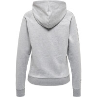 hummel Hmlmove Grid Cotton Hoodie Damen - grey melange - L