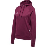 hummel Hmlmove Grid Cotton Hoodie Damen - grape wine - XL