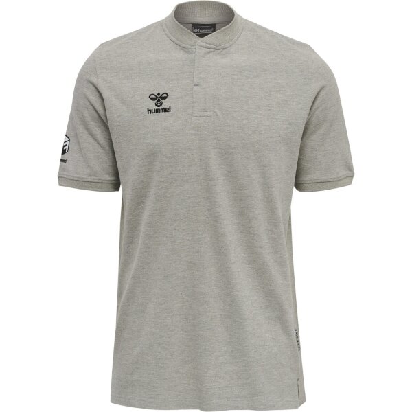 hummel Hmlmove Grid Polo Herren - grey melange - S