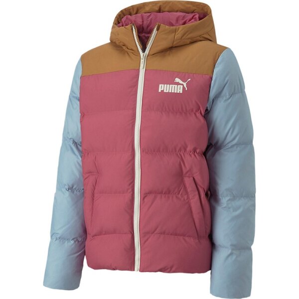 Kinder Polyball Puma - Colourblock rosa/blau Winterjacke