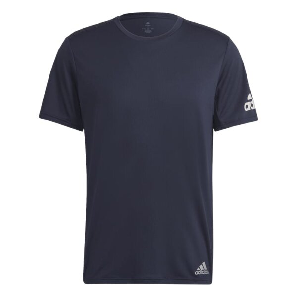 adidas Run It T-Shirt Herren - dunkelgrau-XS