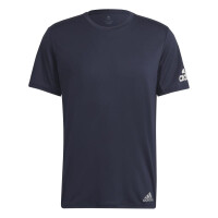 adidas Run It T-Shirt Herren - dunkelgrau-XS