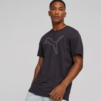 Puma Performance Cat T-Shirt Herren - schwarz-L