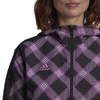 adidas Tiro Windbreaker Jacke Damen - schwarz/rosa-XS
