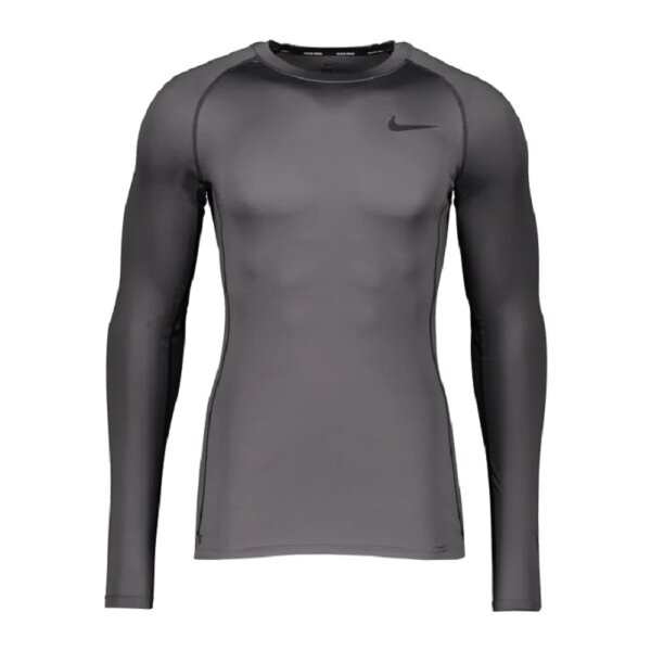 Nike Pro Langarm Funktionsshirt Herren - grau-3XL