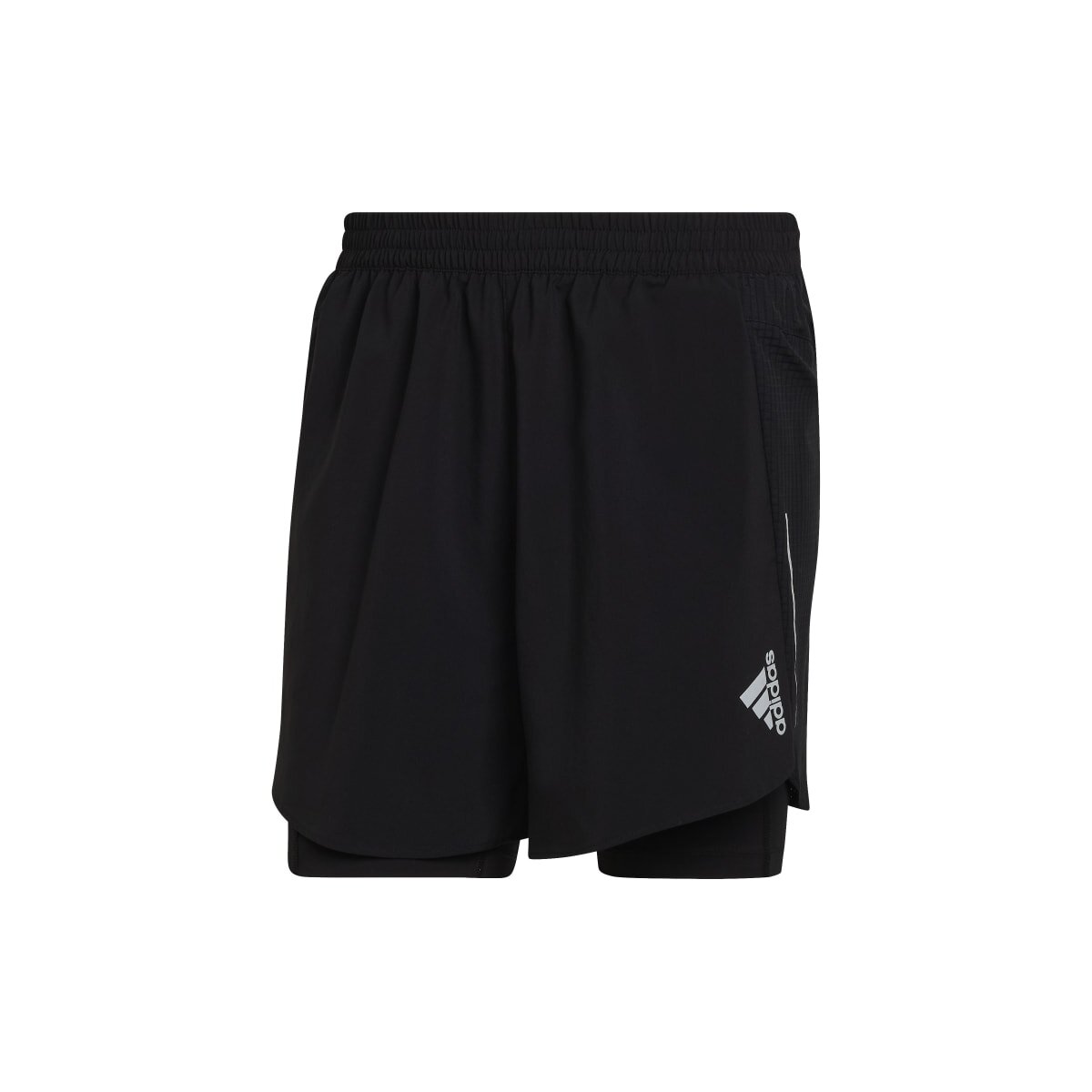adidas Designed 4 Running Two-in-One Shorts Herren - schwarz