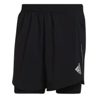 adidas Designed 4 Running Two-in-One Shorts Herren - schwarz
