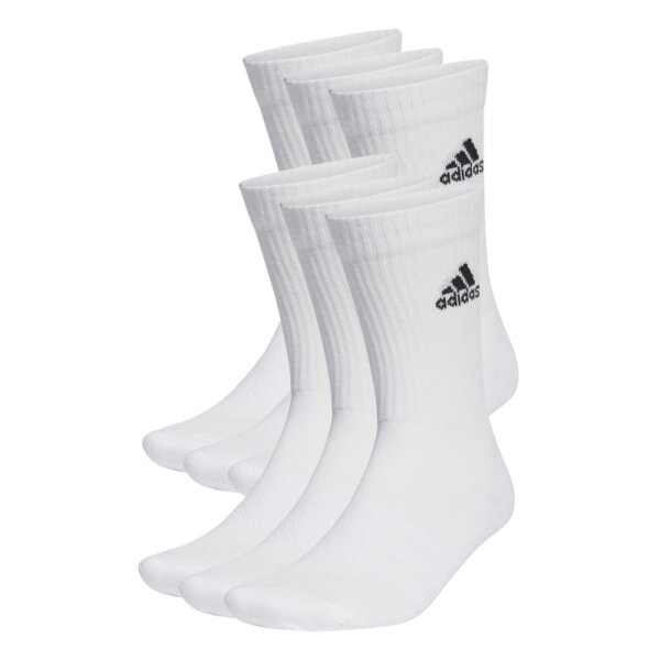 adidas Cushioned Crew Socken 6er Pack - weiß -43-45