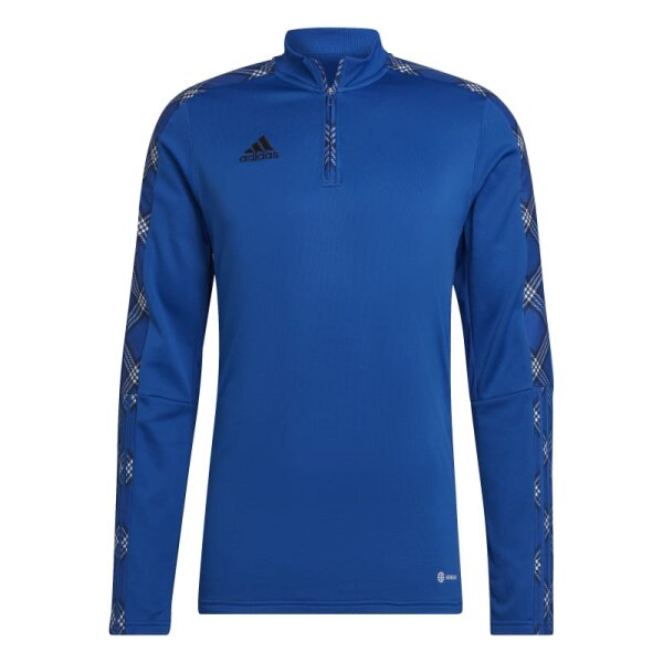 adidas Tiro Fleece Mid-Layer Trainingstop Herren - blau-S
