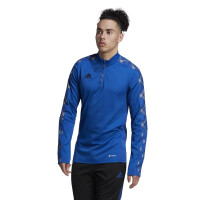 adidas Tiro Fleece Mid-Layer Trainingstop Herren - blau-S