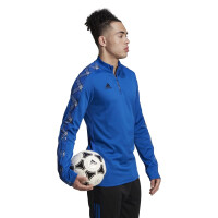 adidas Tiro Fleece Mid-Layer Trainingstop Herren - blau-S