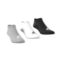 adidas Thin and Light No-Show Socken 3er Pack - weiß/grau/schwarz - 43-45