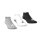 adidas Thin and Light No-Show Socken 3er Pack - weiß/grau/schwarz - 43-45