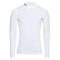 Under Armour HeatGear Mock Langarm Shirt Herren - weiß