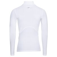 Under Armour HeatGear Mock Langarm Shirt Herren - weiß-L