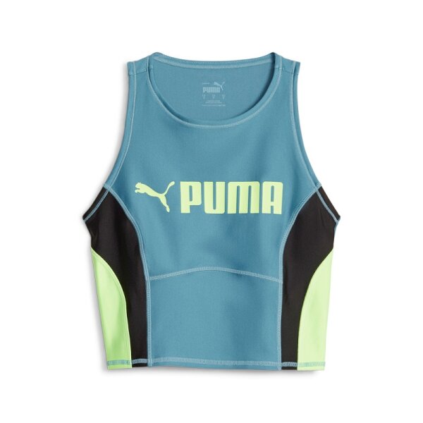 Puma Fit Eversculpt Tanktop Damen - Blau/schwarz/grün -L