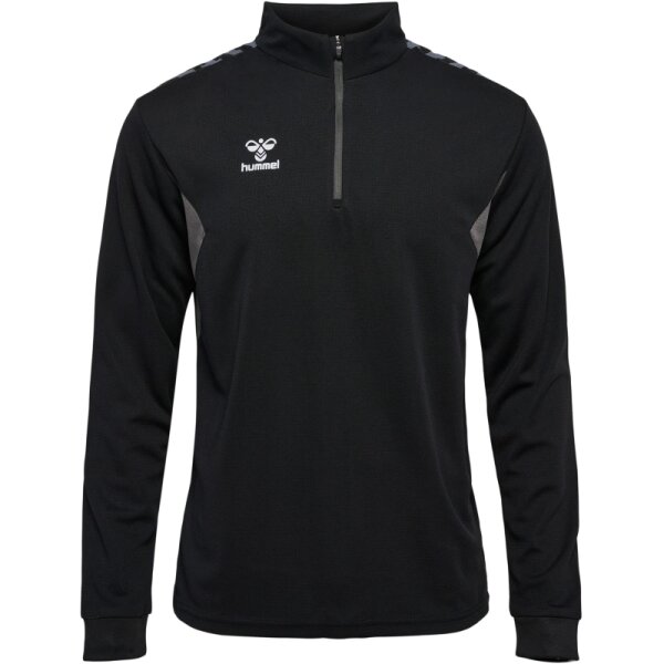 hummel Hmlauthentic Half Zip Sweat Herren - black - 3XL