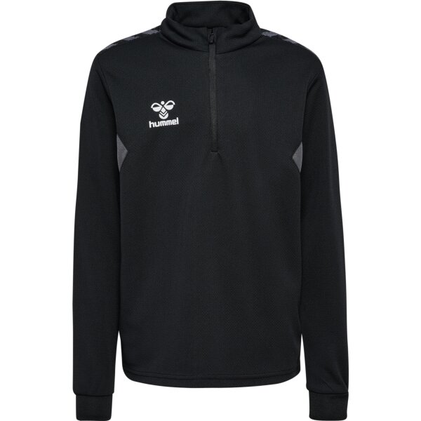 hummel Hmlauthentic Half Zip Sweat Kinder - black - 176