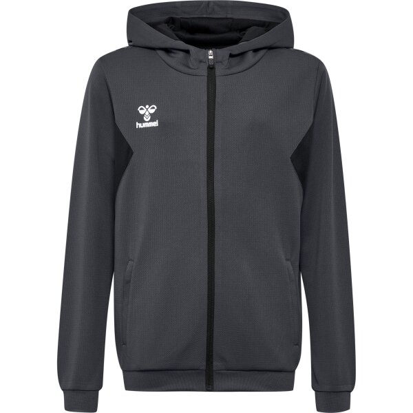 hummel Hmlauthentic Pl Zip Hoodie Kinder - asphalt - 140