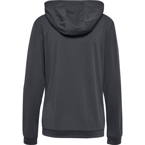 hummel Hmlauthentic Pl Zip Hoodie Damen - asphalt - 2XL