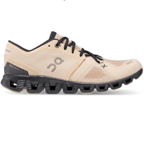 On Cloud X 3 Laufschuhe Damen - beige-42.5
