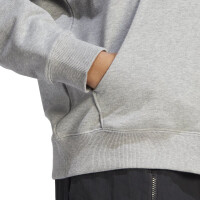 adidas Essentials Big Logo Oversized French Terry Hoodie Damen - grau/weiß -XS
