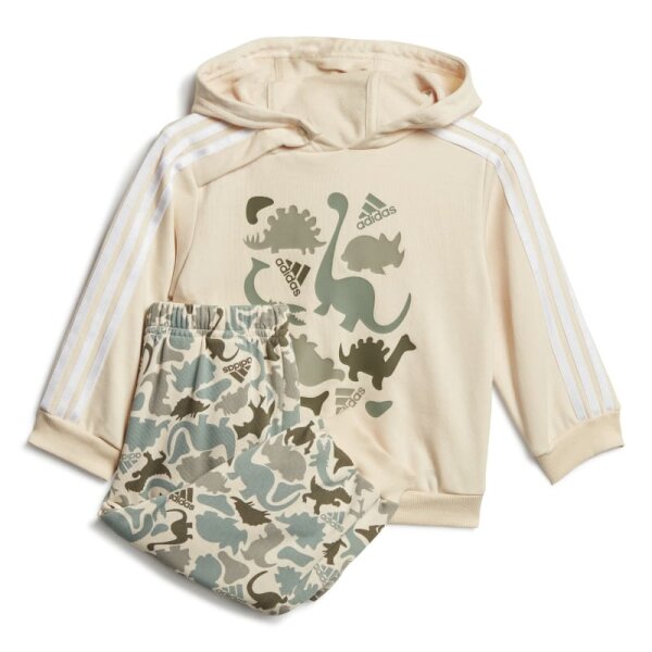 adidas Dino Camo Allover Print French Terry Jogginganzug Baby - beige -62