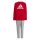 adidas Essentials Logo Fleece Jogginganzug Kinder - rot/grau -122