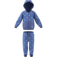 adidas Brandlove Shiny Polyester Trainingsanzug Baby - blau-80