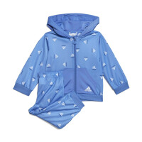 adidas Brandlove Shiny Polyester Trainingsanzug Baby - blau-92