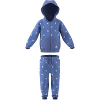 adidas Brandlove Shiny Polyester Trainingsanzug Baby - blau-92