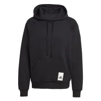 adidas Lounge Fleece Hoodie Herren - schwarz