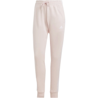 adidas Essentials 3-Streifen French Terry Cuffed Jogginghose Damen - rosa/weiß-XS