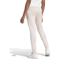 adidas Essentials 3-Streifen French Terry Cuffed Jogginghose Damen - rosa/weiß-XS