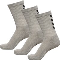 hummel Fundamental 3-Pack Socken - grey melange - 41-45