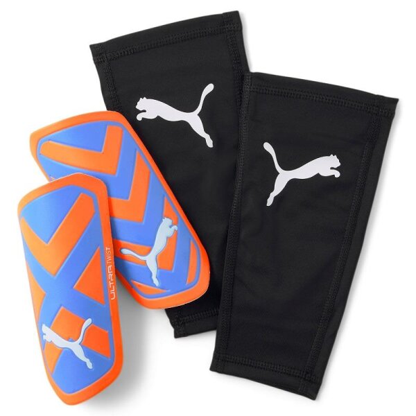 Puma Ultra Twist Sleeve Schienbeinschoner - orange/blau